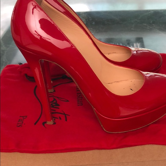 Christian Louboutin Bianca 140 Patent Calf 38.5 - Picture 3 of 7